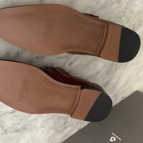 Stacy Adams Calax Men’s Cognac Brown Fisherman Dress Sandals Size 13M New Box main image 4